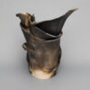 Dawson Morgan Vessel / Vase Raku Smoke Medium Cylinder 8x10x11